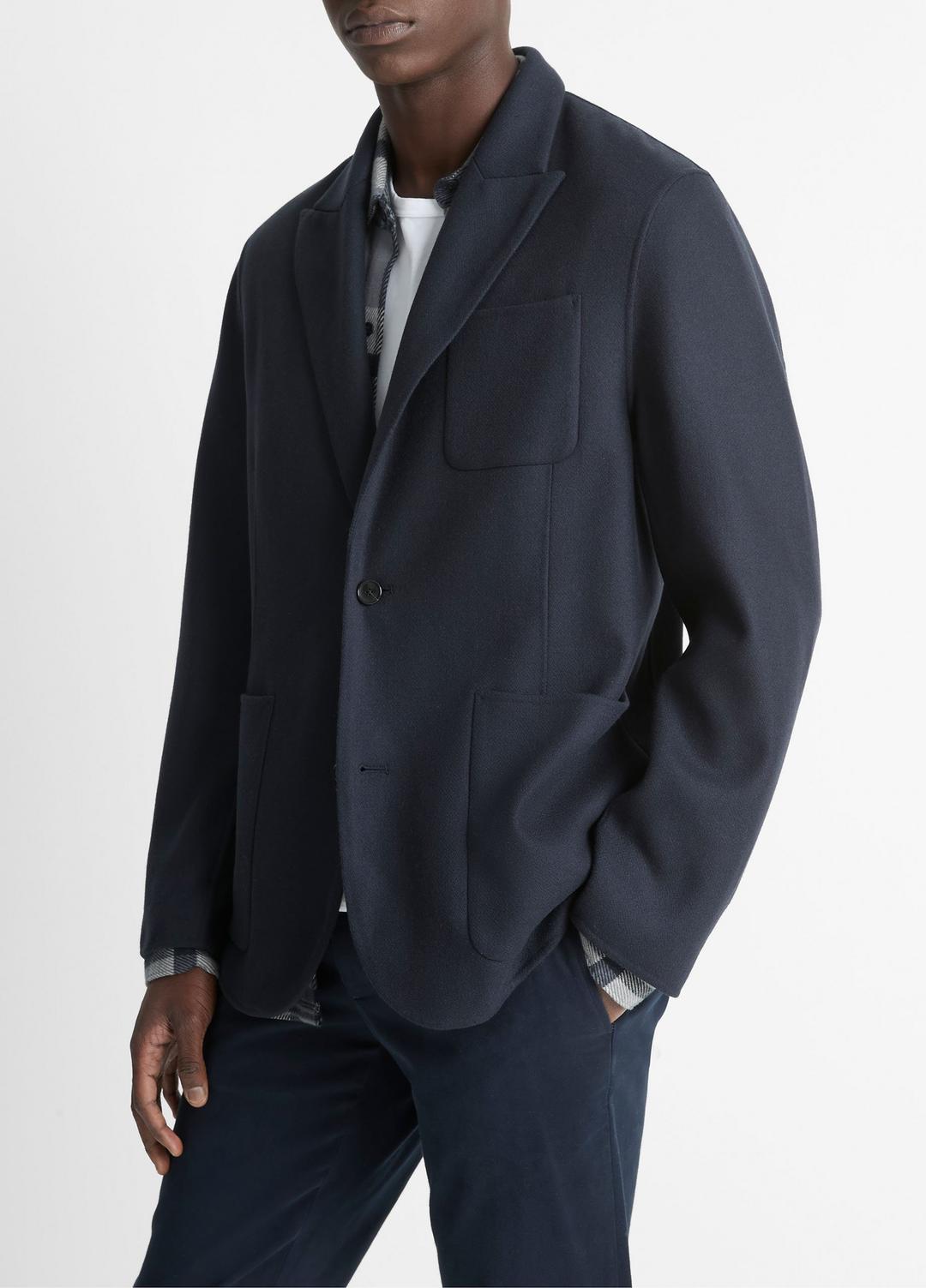 Italian Splittable Wool-Blend Blazer in Jackets & Outerwear COASTAL BLUE | VINCE Men