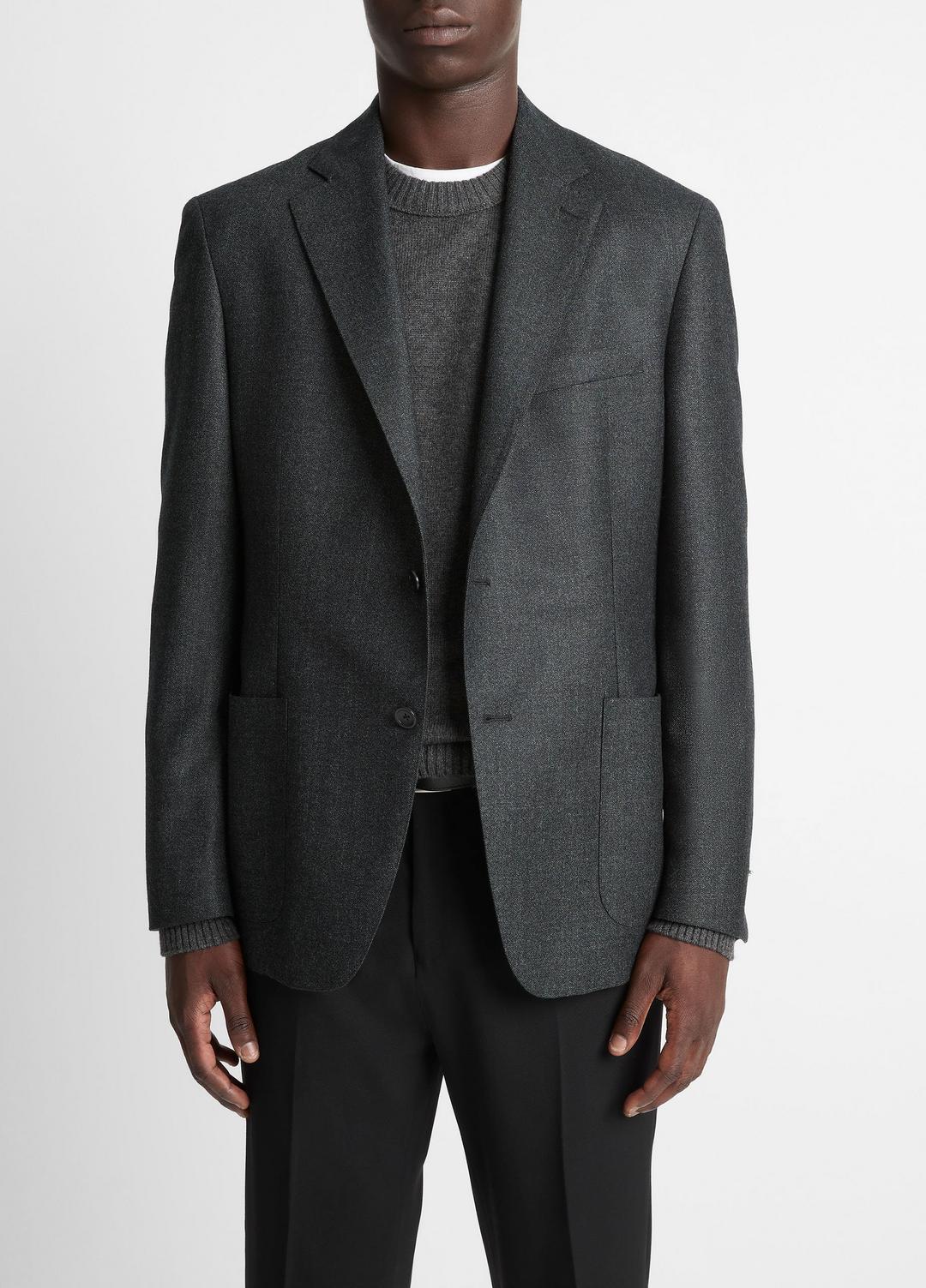 Wool Relaxed Sport Coat in Blazers CHARCOAL | VINCE Men