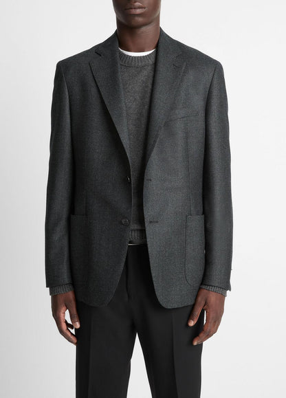 Wool Relaxed Sport Coat in Blazers CHARCOAL | VINCE Men