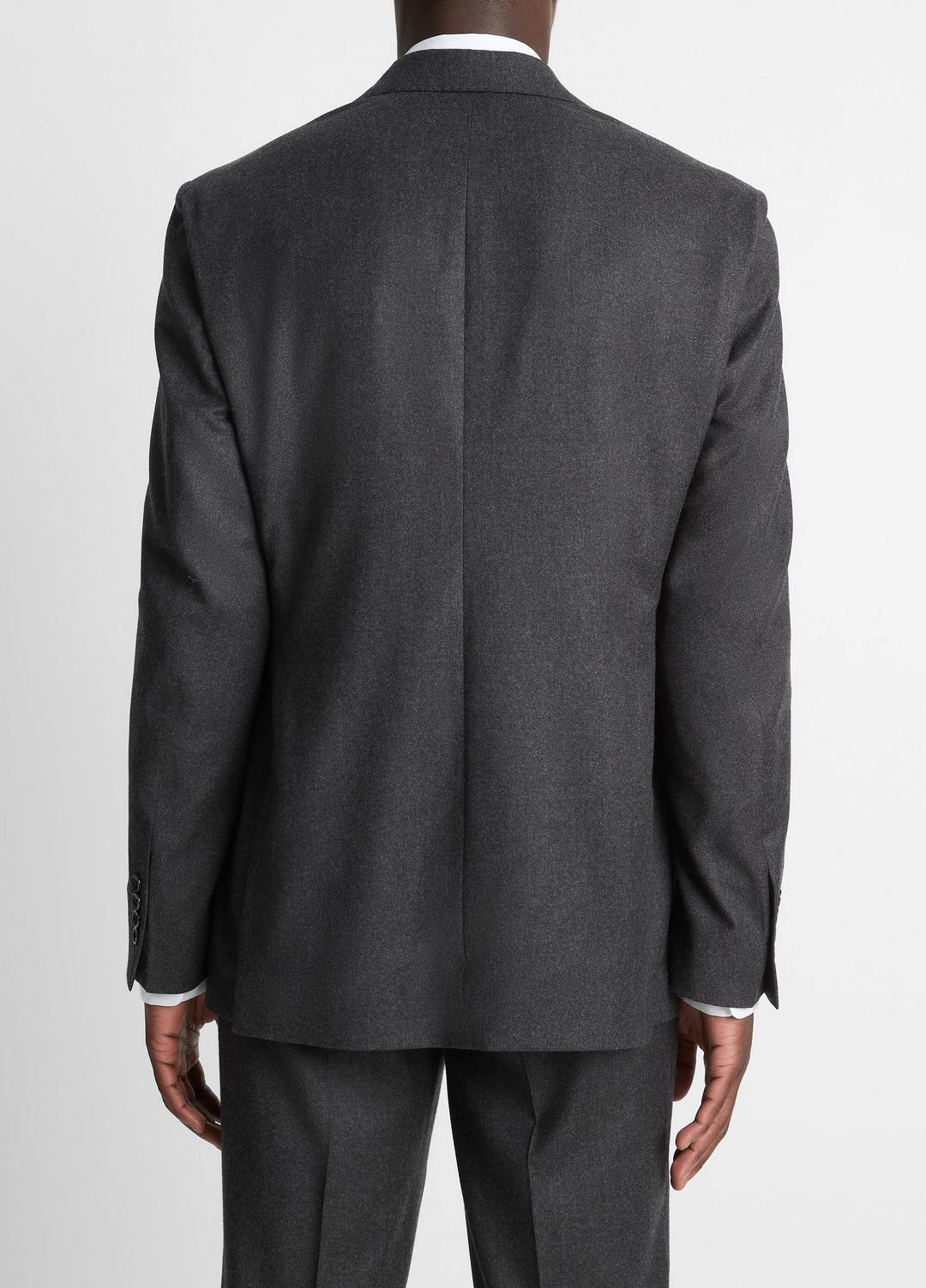 Wool-Silk Flannel Relaxed Sport Coat in Blazers CHARCOAL | VINCE Men