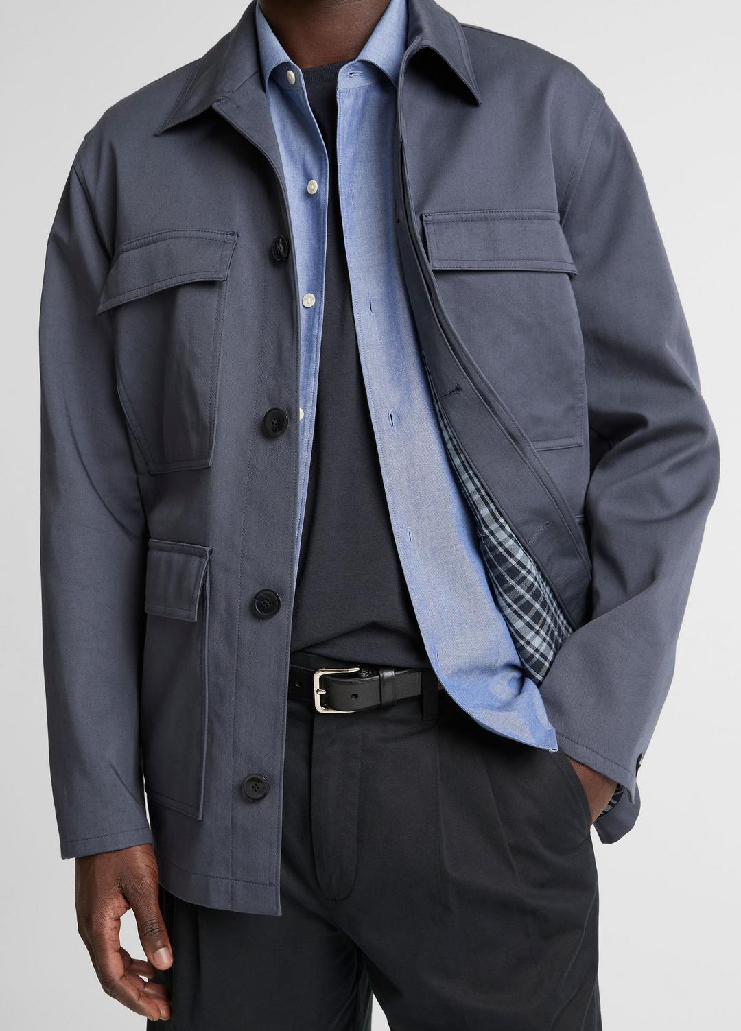 Brushed Cotton Twill Chore Coat in Coats STUDIO | VINCE Men