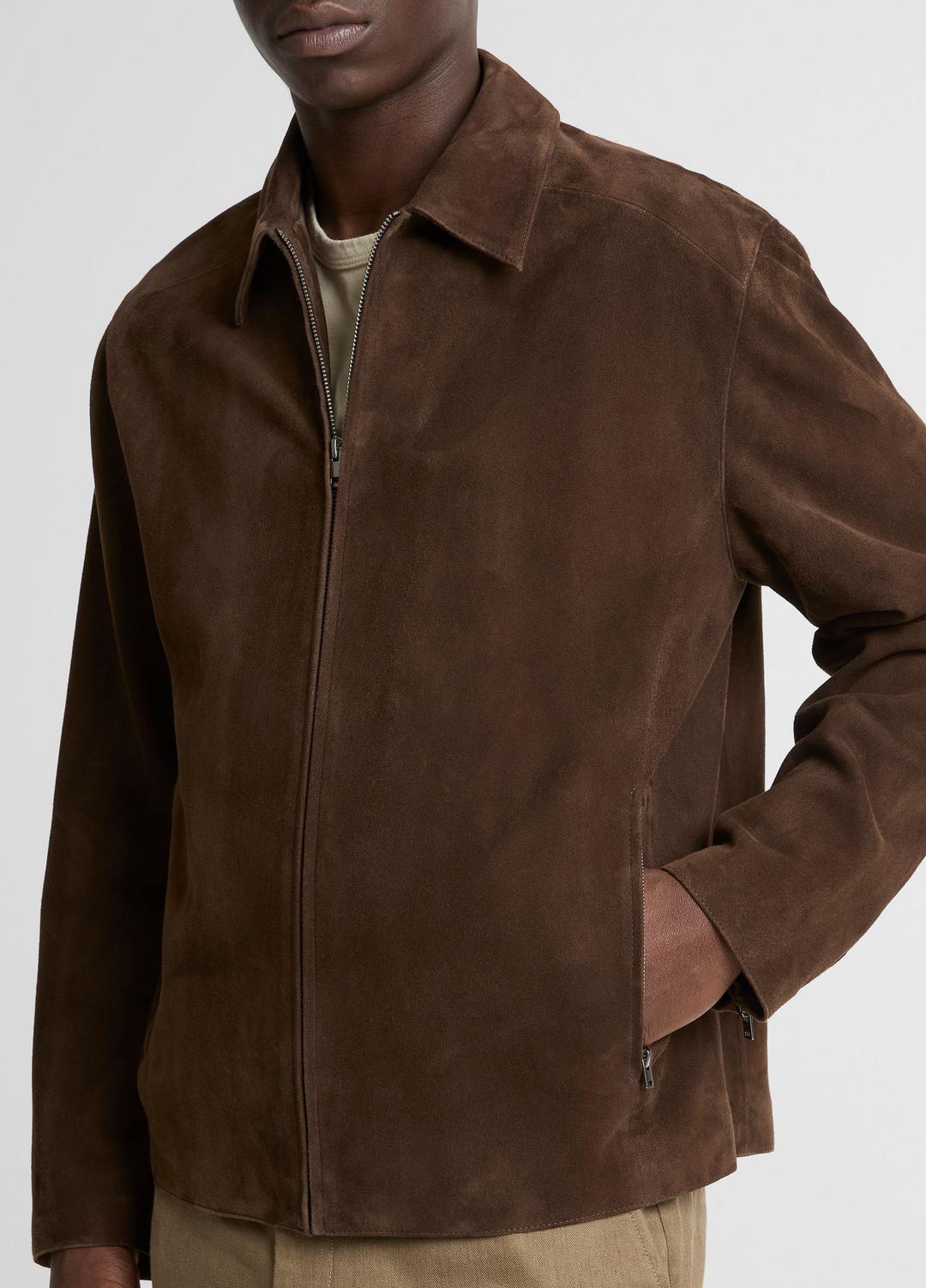 Suede Moto Jacket in Jackets ESPRESSO | VINCE Men