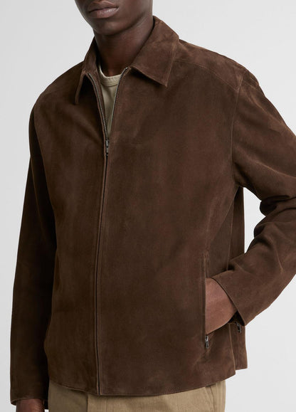 Suede Moto Jacket in Jackets ESPRESSO | VINCE Men