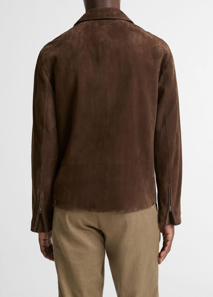 Suede Moto Jacket in Jackets ESPRESSO | VINCE Men