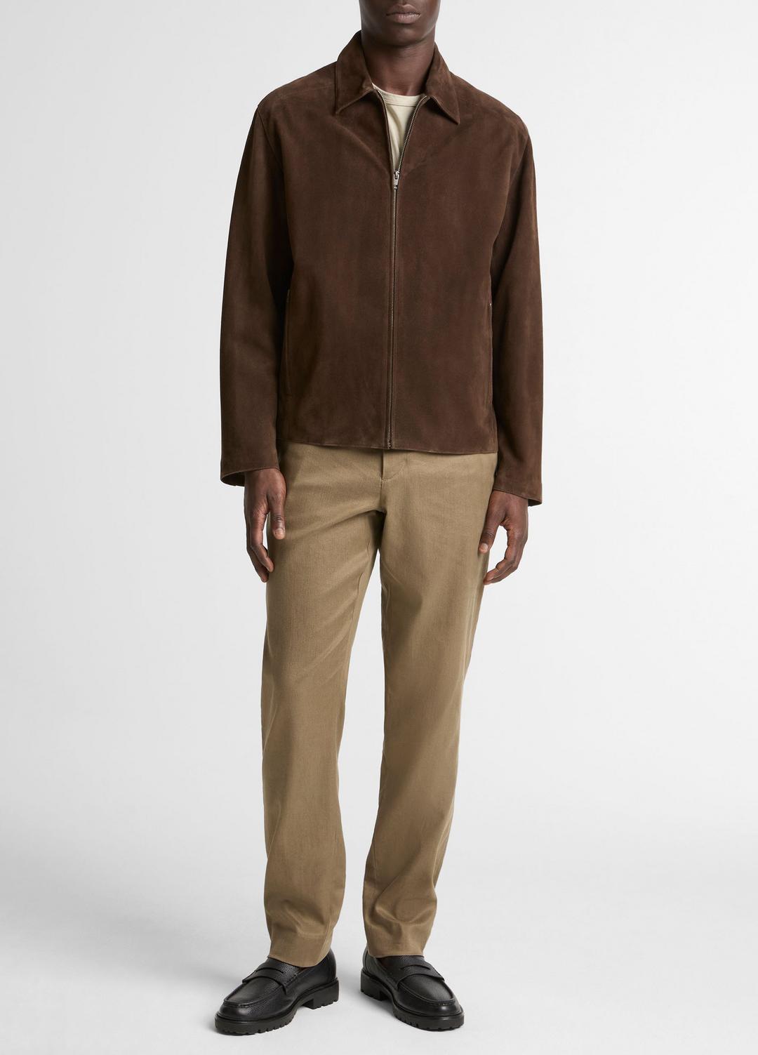 Suede Moto Jacket in Jackets ESPRESSO | VINCE Men