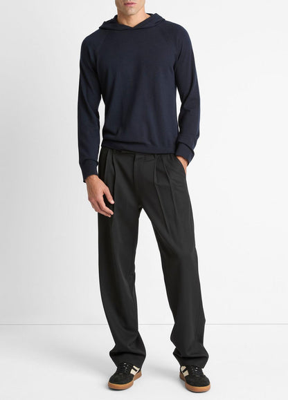 Featherweight Merino Wool-Cashmere Hoodie in Sweatshirts & Hoodies COASTAL BLUE | VINCE Men