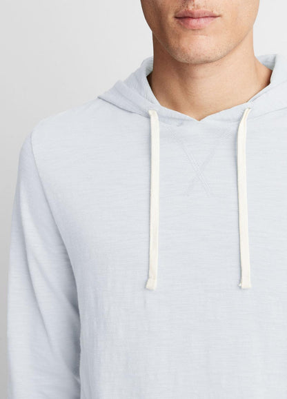 Textured Cotton Hoodie in Sweatshirts & Hoodies SHIRTING BLUE | VINCE Men