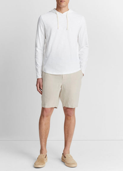 Textured Cotton Hoodie in Sweatshirts & Hoodies OPTIC WHITE | VINCE Men