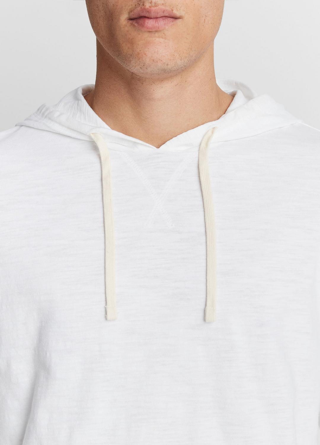 Textured Cotton Hoodie in Sweatshirts & Hoodies OPTIC WHITE | VINCE Men