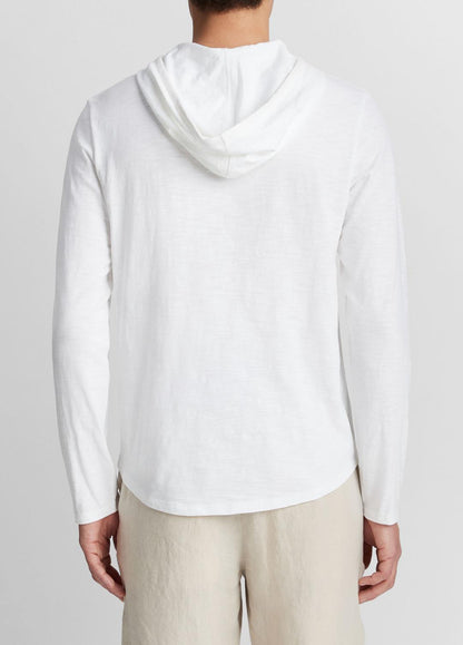 Textured Cotton Hoodie in Sweatshirts & Hoodies OPTIC WHITE | VINCE Men