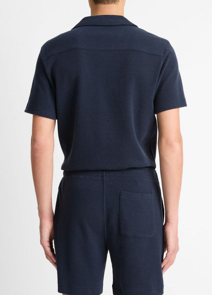 Cotton Bouclé Pull-On Short in Shorts COASTAL BLUE | VINCE Men