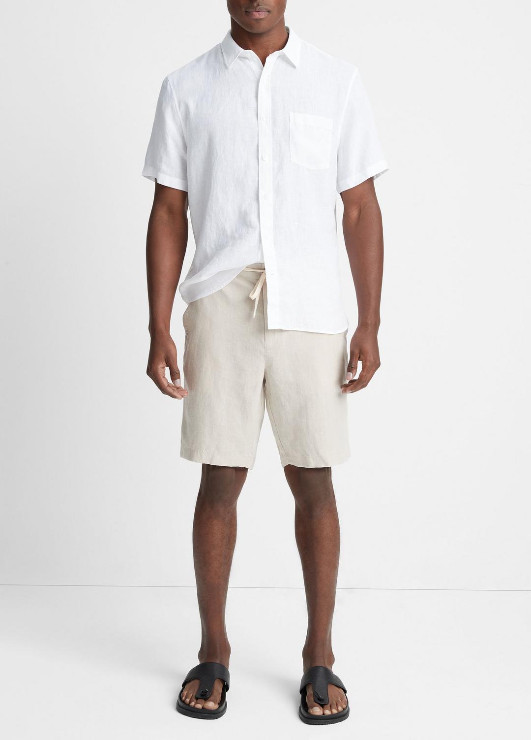 Hemp Drawstring Short in Shorts PUMICE ROCK | VINCE Men