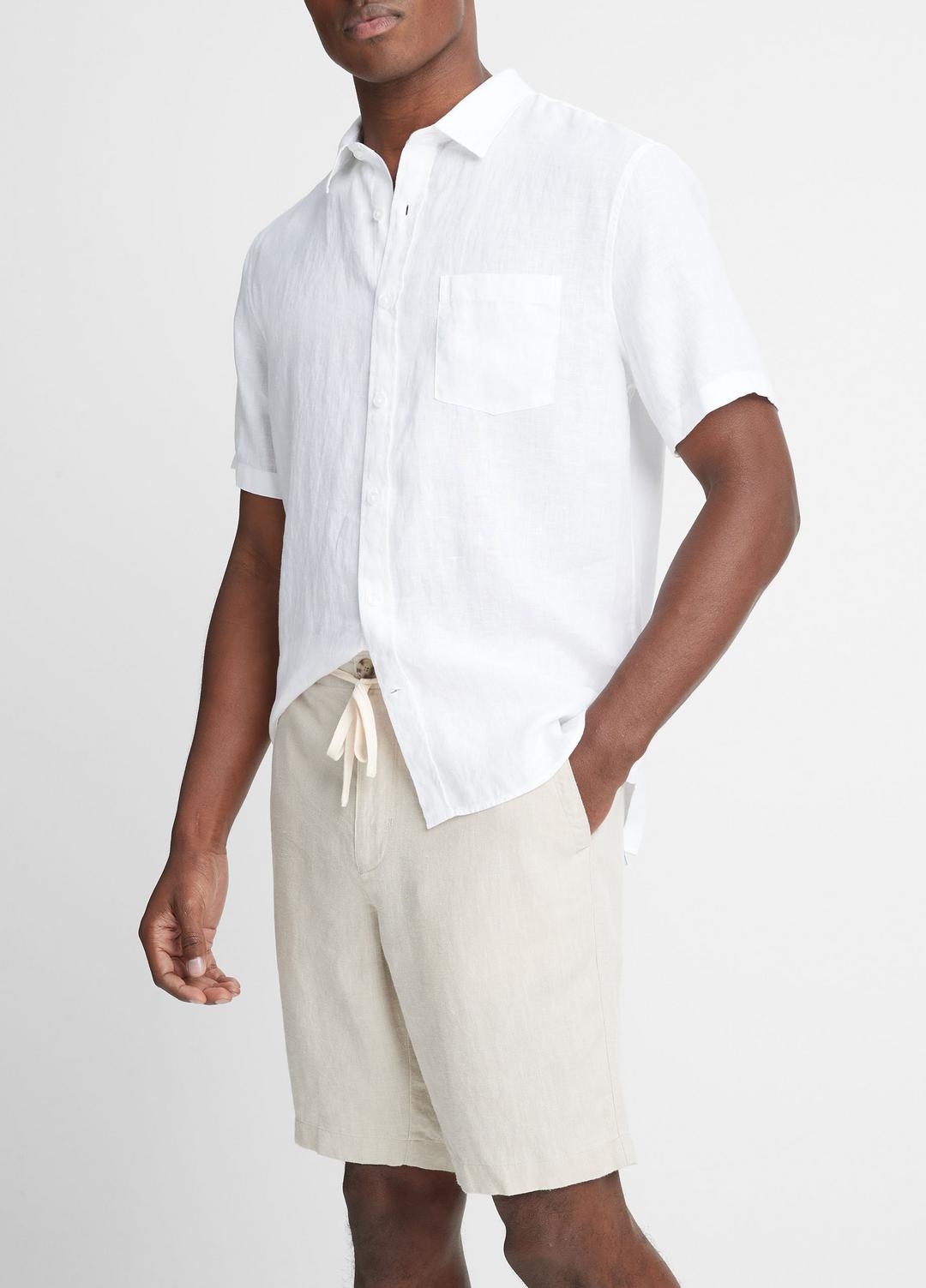 Hemp Drawstring Short in Shorts PUMICE ROCK | VINCE Men