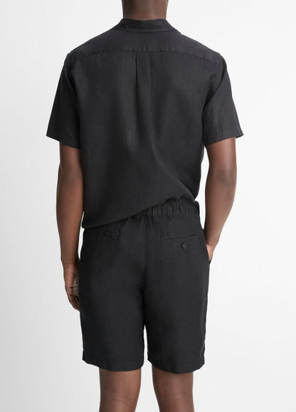 Hemp Drawstring Short in Shorts BLACK | VINCE Men