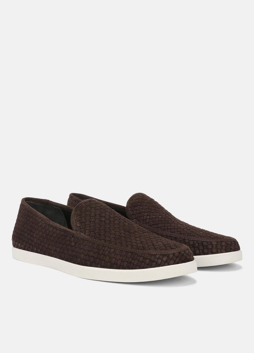 Sonoma Woven Suede Loafer in Loafers COCOA BROWN | VINCE Men