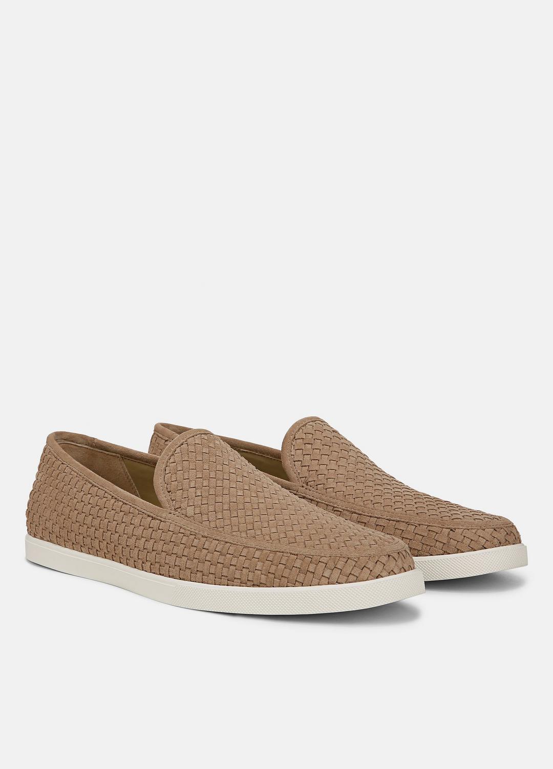 Sonoma Woven Suede Loafer in Loafers NEW CAMEL | VINCE Men