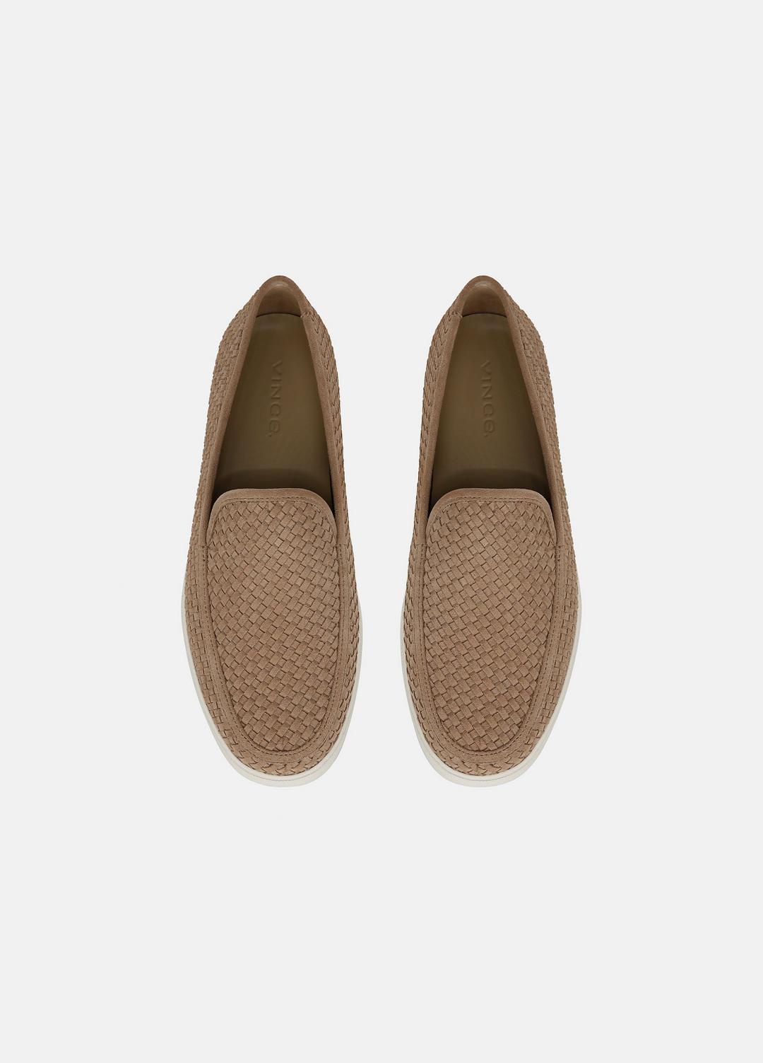 Sonoma Woven Suede Loafer in Loafers NEW CAMEL | VINCE Men