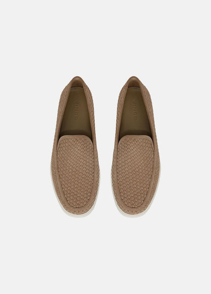 Sonoma Woven Suede Loafer in Loafers NEW CAMEL | VINCE Men