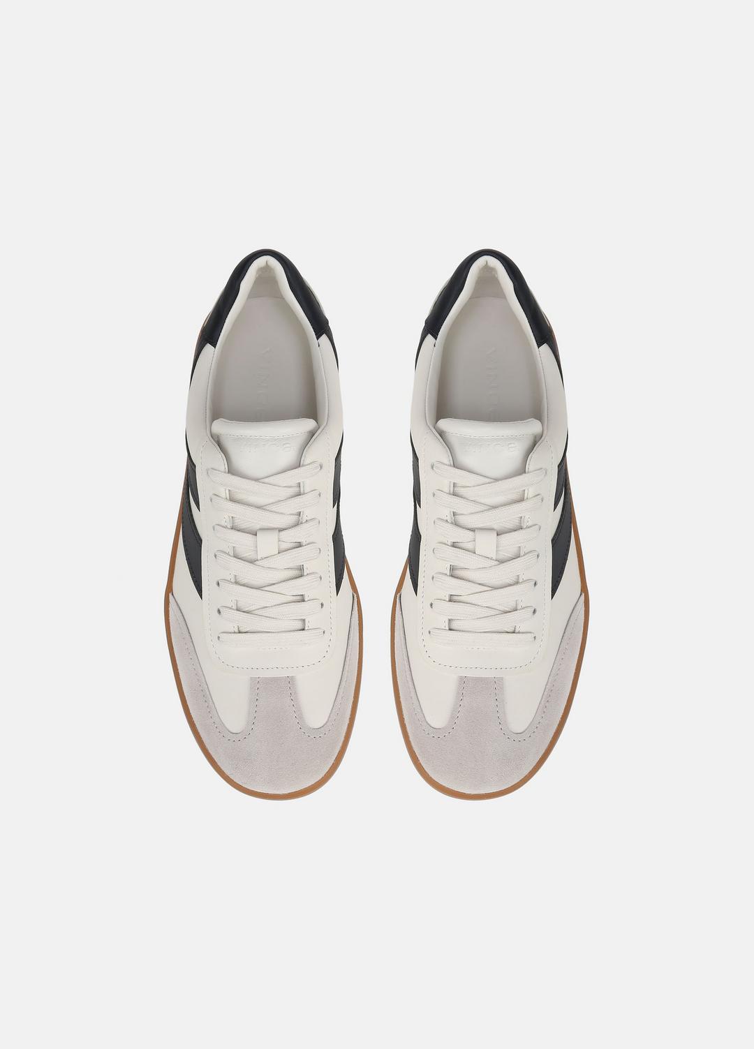 Oasis Leather Sneaker in Sneakers MILK/NIGHT BLUE | VINCE Men