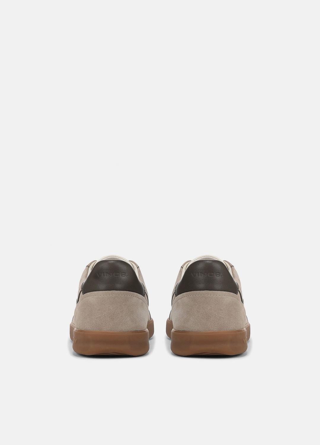 Oasis Contrast-Edge Suede & Leather Sneaker in Sneakers SANDSTORM/COCOA BROWN | VINCE Men