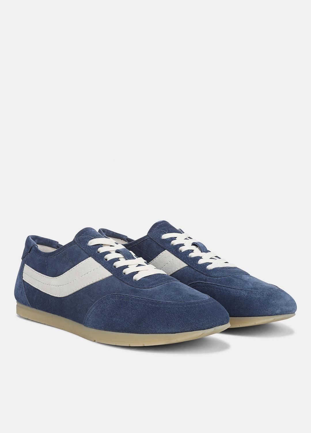 LA Suede & Leather Runner Sneaker in Sneakers HEATHER RIPPLE/HORCHATA | VINCE Men