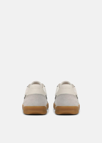 Oasis Contrast-Edge Leather & Suede Sneaker in Sneakers HORCHATA/PEBBLE WHITE | VINCE Men