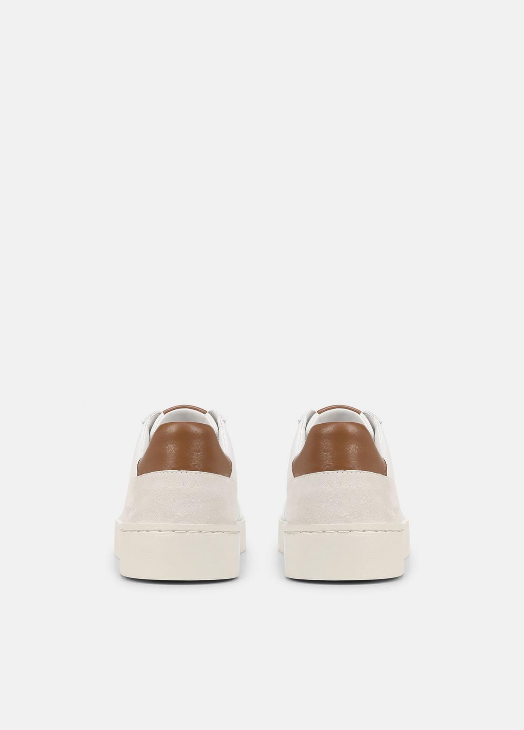 Peyton Leather Lace-Up Sneaker in Sneakers CHALK WHITE | VINCE Men
