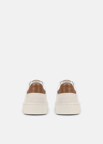Peyton Leather Lace-Up Sneaker in Sneakers CHALK WHITE | VINCE Men