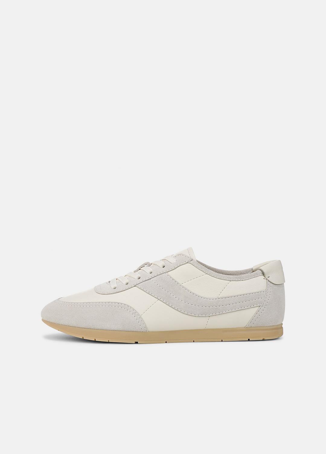 LA Leather & Suede Runner Sneaker in Sneakers HORCHATA/PEBBLE WHITE | VINCE Men