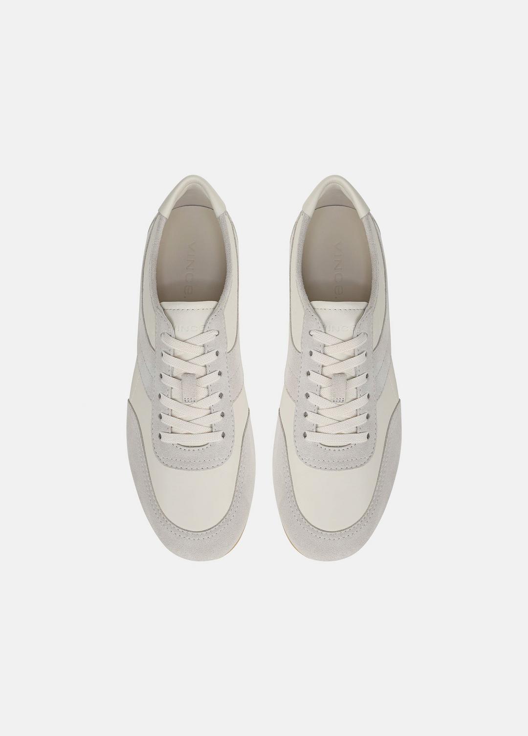 LA Leather & Suede Runner Sneaker in Sneakers HORCHATA/PEBBLE WHITE | VINCE Men