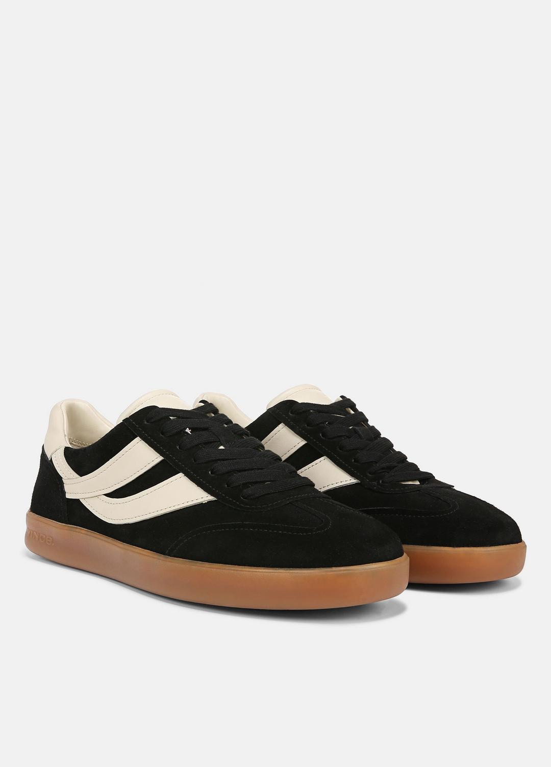 Oasis Leather Sneaker in Sneakers BLACK | VINCE Men