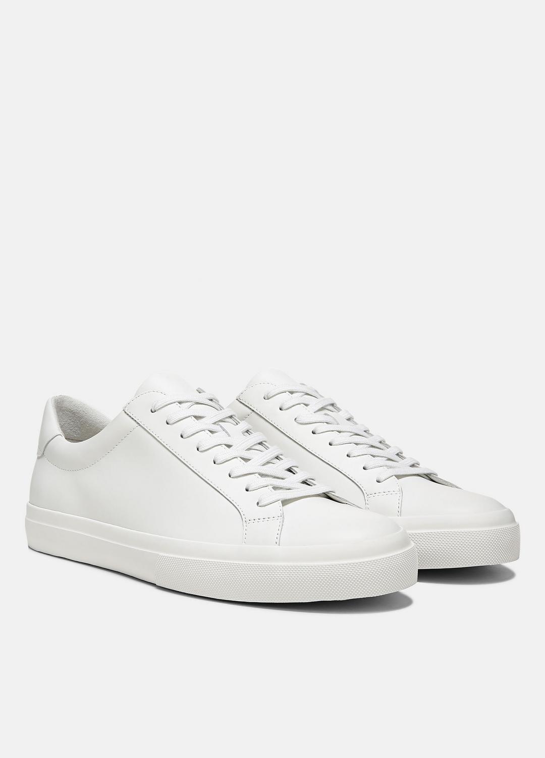 Fulton Leather Sneaker in Sneakers WHITE | VINCE Men