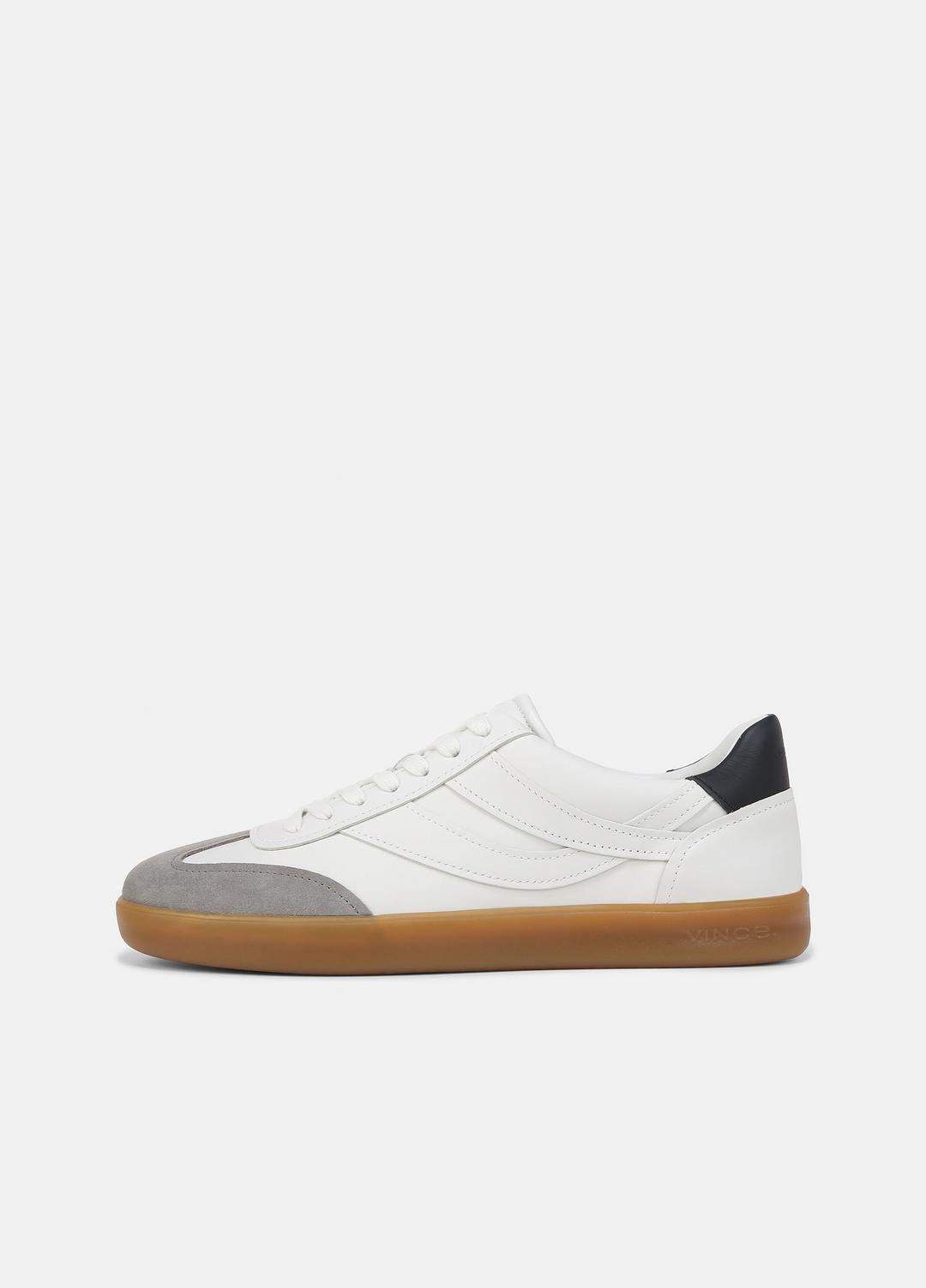 Oasis Leather Sneaker in Sneakers CHALK WHITE | VINCE Men