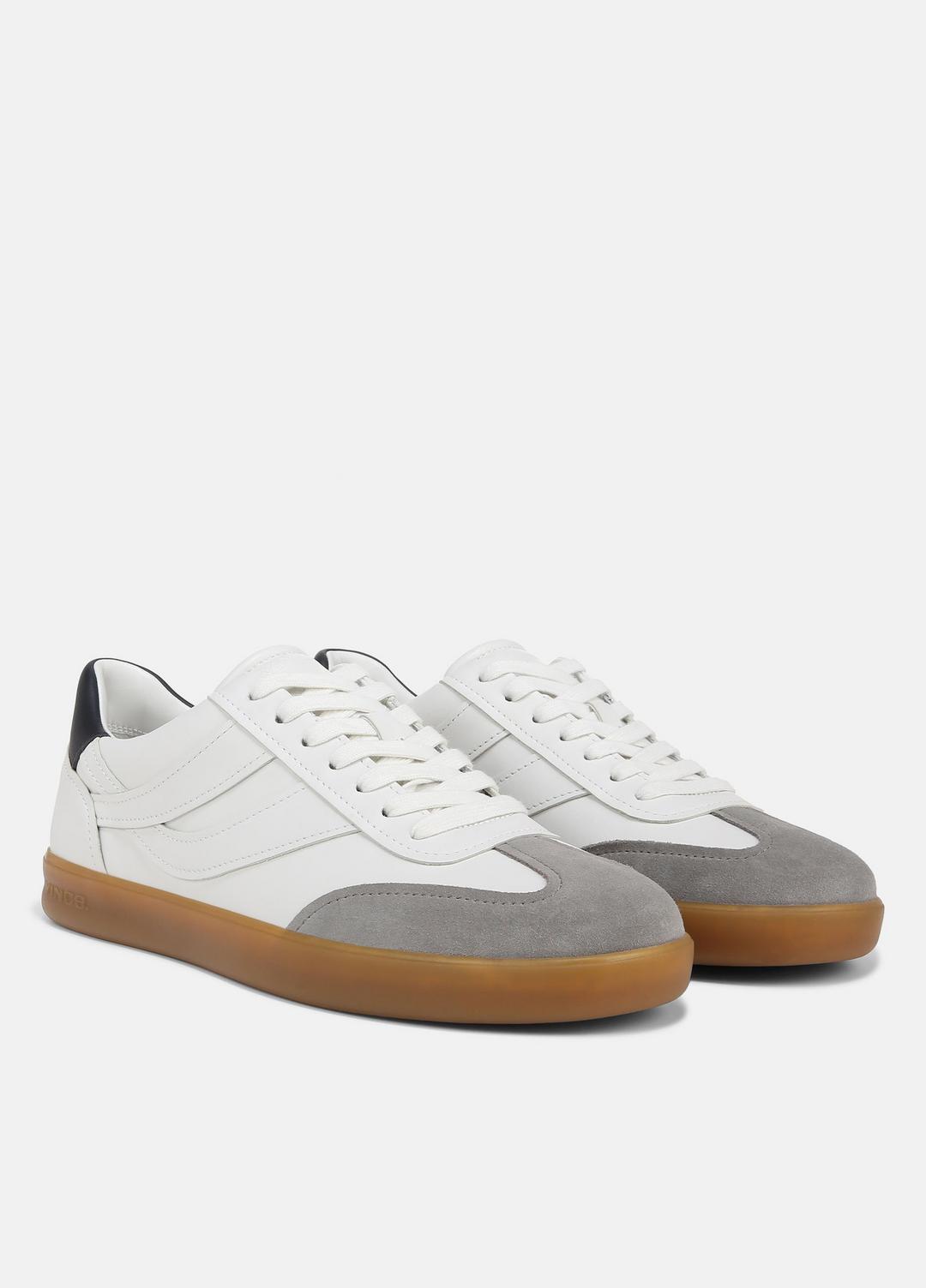 Oasis Leather Sneaker in Sneakers CHALK WHITE | VINCE Men