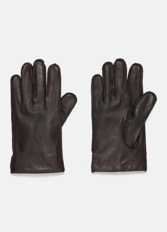 Classic Cashmere-Lined Leather Glove in Gloves ESPRESSO | VINCE Men