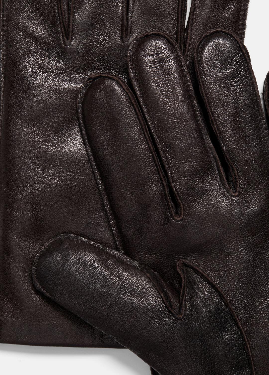 Classic Cashmere-Lined Leather Glove in Gloves ESPRESSO | VINCE Men