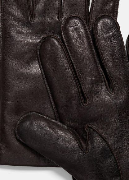 Classic Cashmere-Lined Leather Glove in Gloves ESPRESSO | VINCE Men