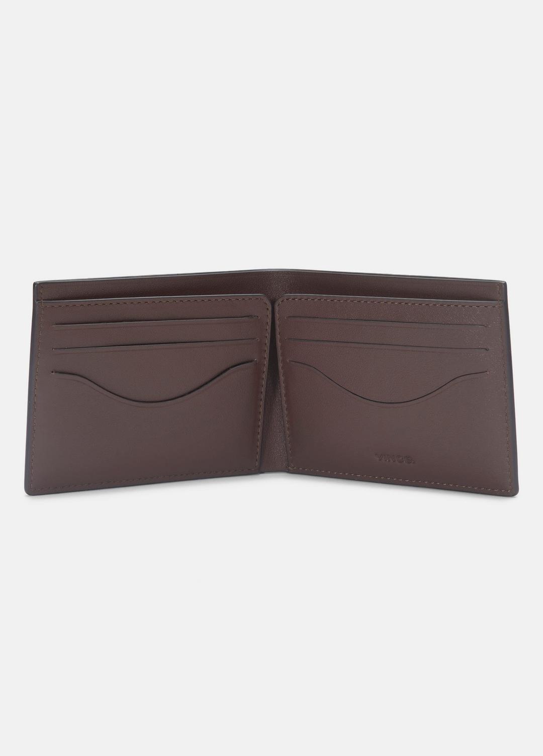 Suede Bifold Wallet in Bags CHOCOLATE | VINCE Men