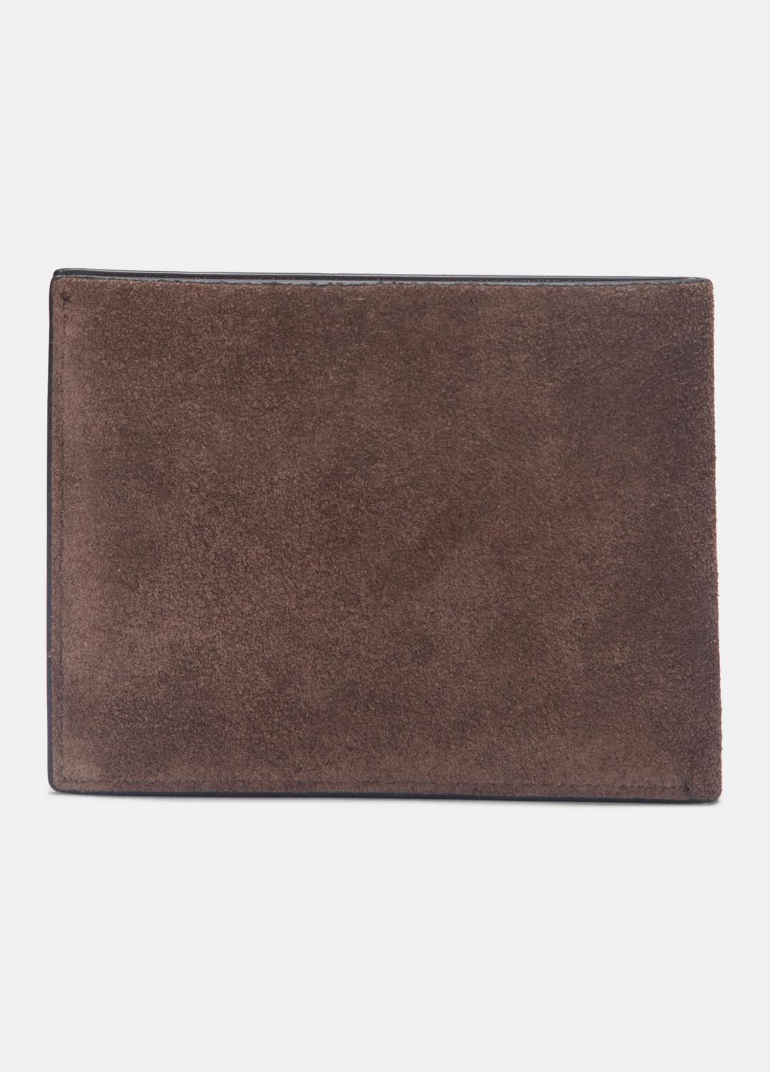 Suede Bifold Wallet in Bags CHOCOLATE | VINCE Men