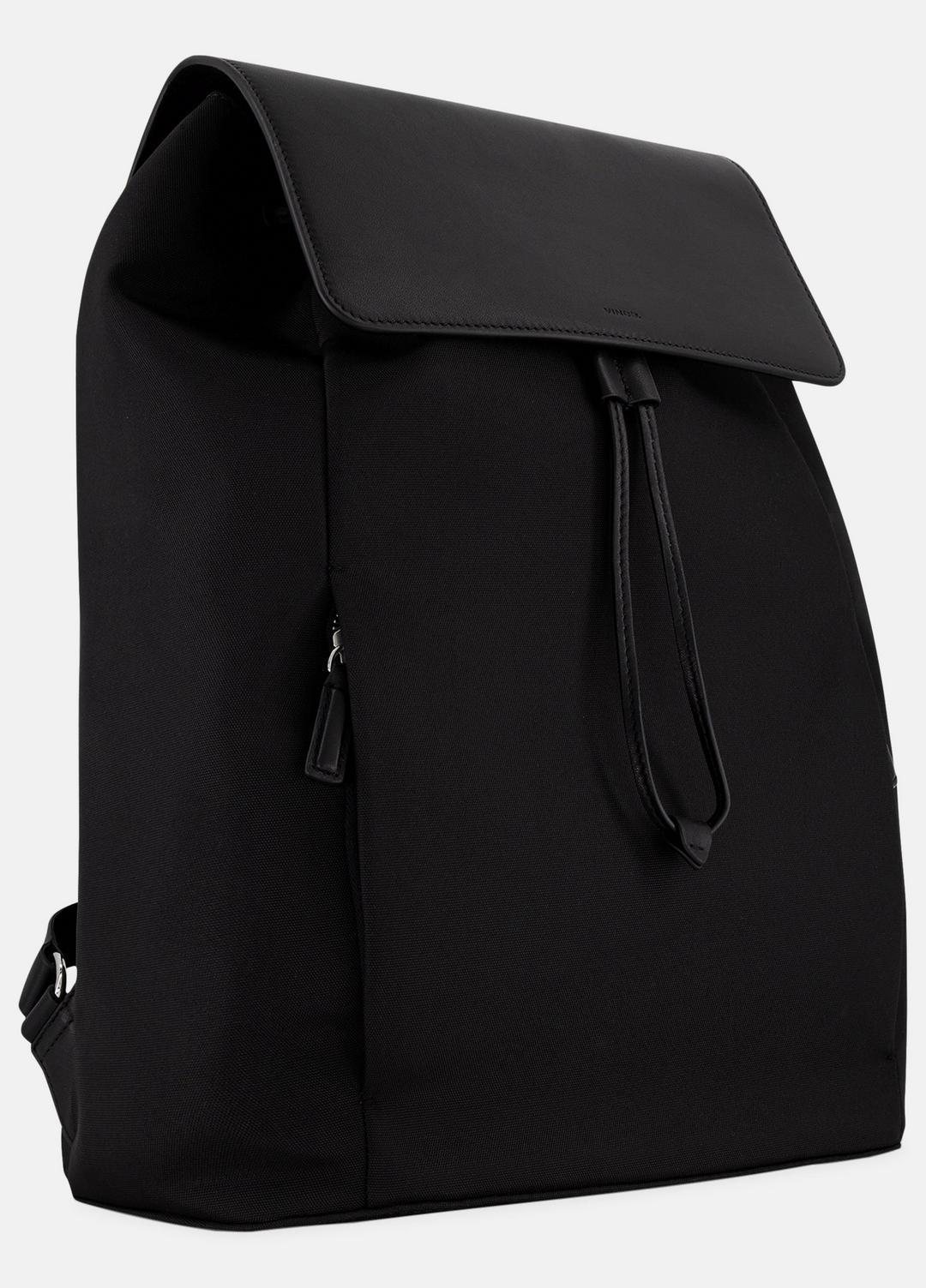Drayton Nylon Flap Backpack in Bags BLACK | VINCE Men