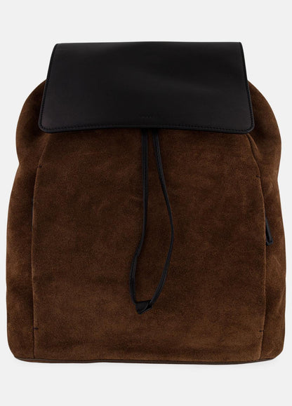 Drayton Suede Flap Backpack in Bags CHOCOLATE | VINCE Men