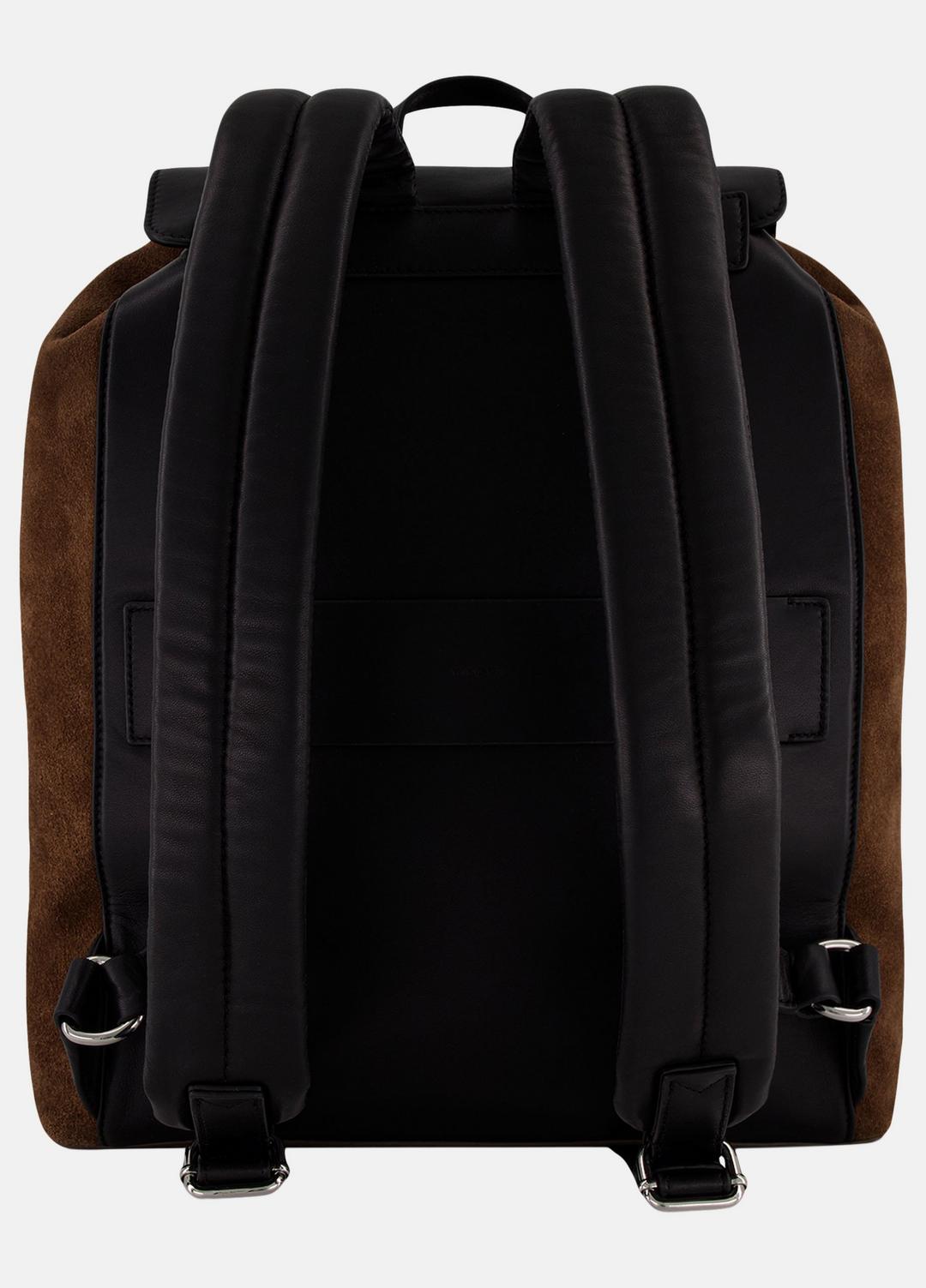 Drayton Suede Flap Backpack in Bags CHOCOLATE | VINCE Men