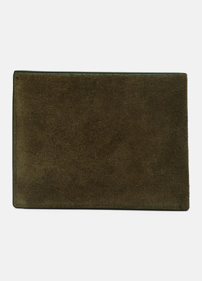 Suede Bifold Wallet in Bags DRIVER GREEN | VINCE Men