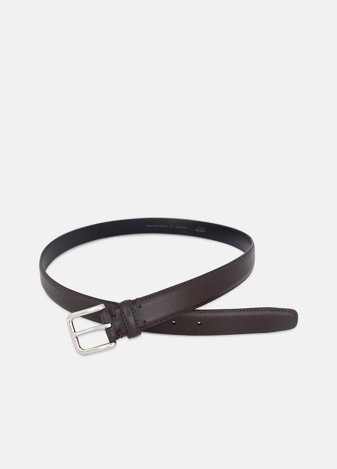 Men’s 30mm Stitched Leather Belt in Belts CACAO BROWN | VINCE Men