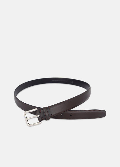 Men’s 30mm Stitched Leather Belt in Belts CACAO BROWN | VINCE Men