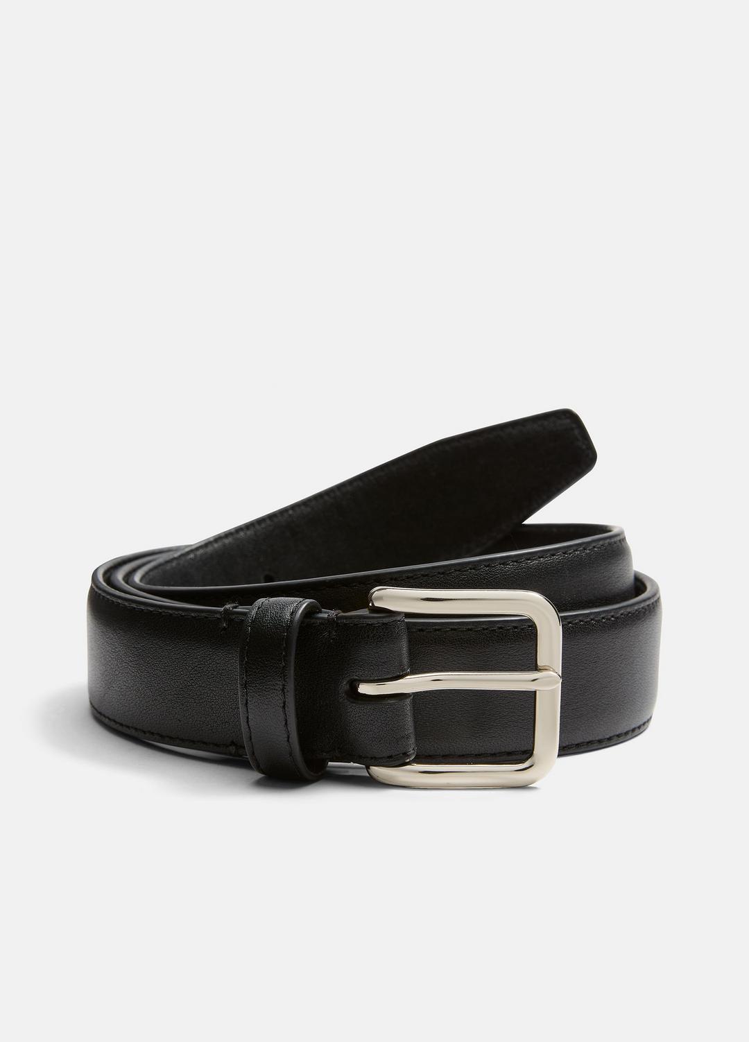 Men’s Classic Leather Belt in Belts BLACK | VINCE Men