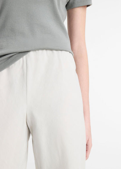 Cotton-Blend High-Waist Bias Pant in Pants & Shorts SALT GLASS | VINCE Sale