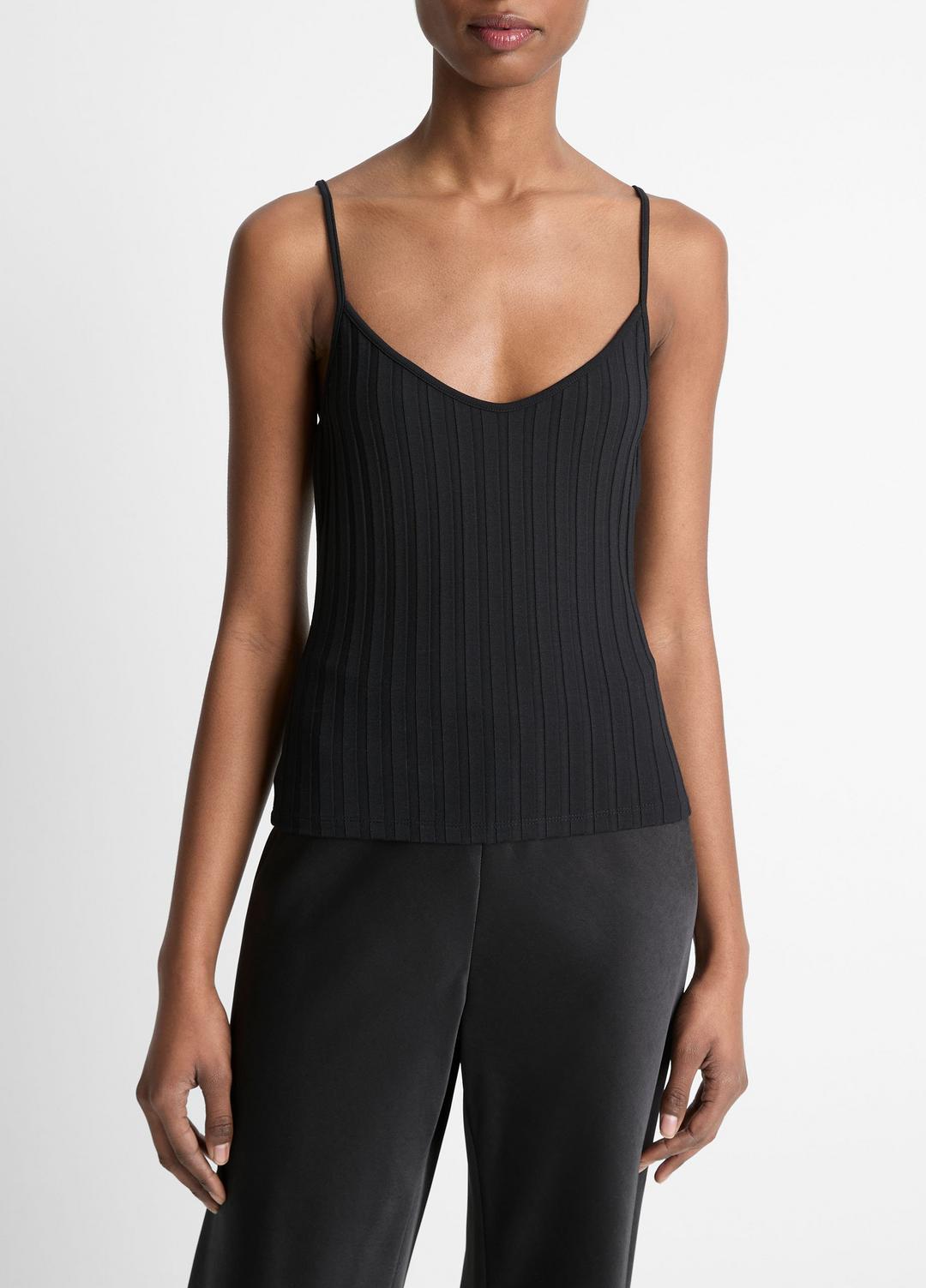 Ribbed V-Neck Camisole in Shirts & Tees BLACK | VINCE Sale
