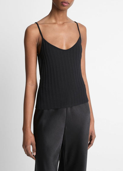 Ribbed V-Neck Camisole in Shirts & Tees BLACK | VINCE Sale