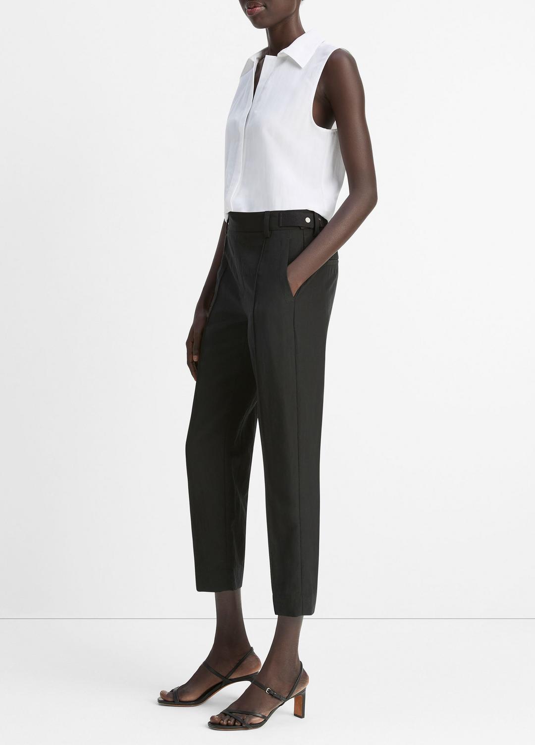 Utility Tab-Detail Pull-On Pant in Pants & Shorts BLACK | VINCE Sale